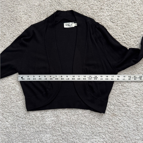 Eliza J Black Bolero Shrug Cardigan Sweater - Picture 6 of 7